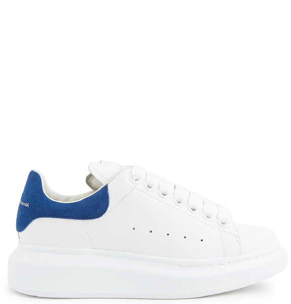  Giày Nữ Alexander McQueen Oversole Sneakers 'White Blue' 