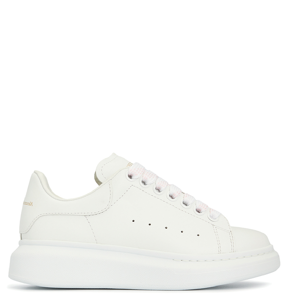  Giày Nữ Alexander McQueen Oversole Sneakers 'White Pink' 