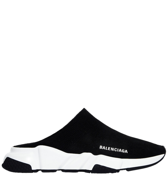  Giày Nữ Balenciaga Speed Recycled Knit Mule 'Black' 