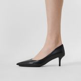  Giày Nữ Burberry Eyelet Detail Leather Point-toe Pumps 'Black' 