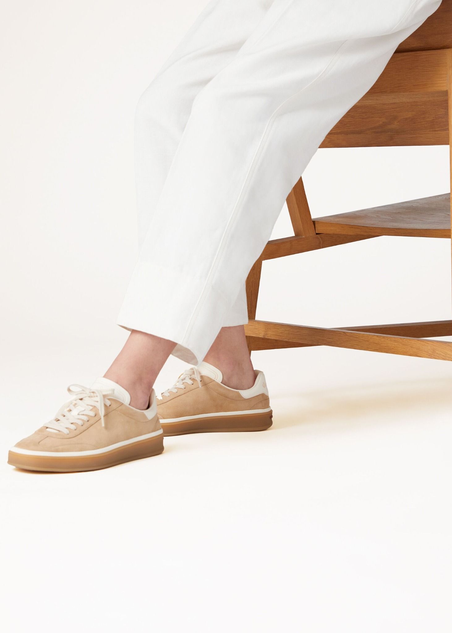  Giày Nữ Loro Piana Tennis Walk Sneaker 'Windy Dunes' 