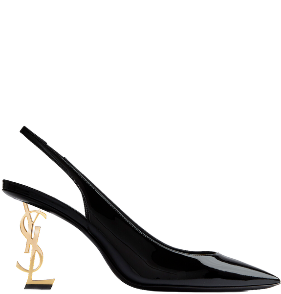  Giày Nữ Saint Laurent Opyum Slingback Pumps 'Black' 