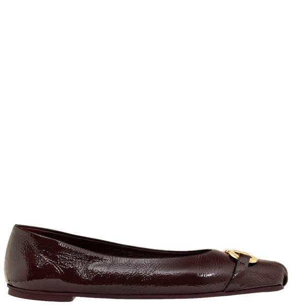  Giày Nữ Salvatore Ferragamo Ballet Flat 'Dark Barolo' 