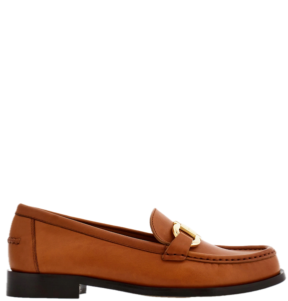  Giày Nữ Salvatore Ferragamo Moccasin Gancini Ornament 'Tan' 