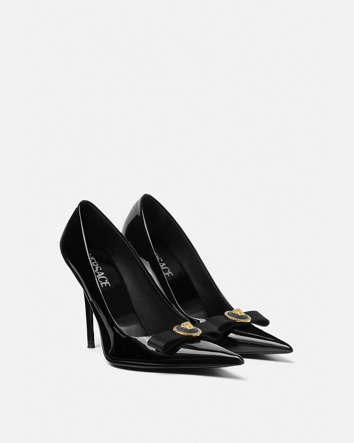  Giày Nữ Versace Gianni Ribbon Pumps 'Black' 