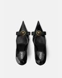  Giày Nữ Versace Gianni Ribbon Pumps 'Black' 