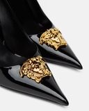  Giày Nữ Versace La Medusa Patent Pumps 'Black' 