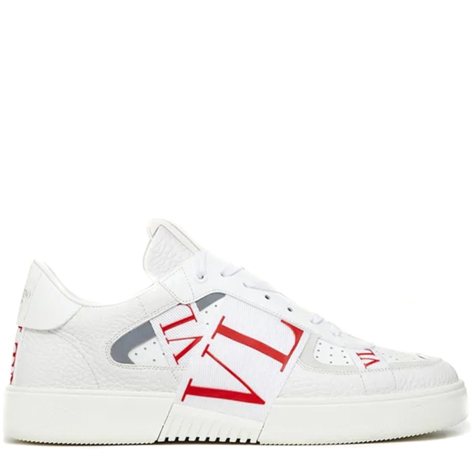  Giày Nam Valentino VL7N Low Top Calfskin 'White Red' 