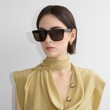  Kính Burberry Embossed Square Sunglasses 'Tortoiseshell' 