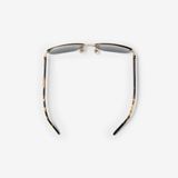  Kính Burberry Metal Shield Rectangular Sunglasses​ 'Gold' 