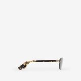  Kính Burberry Metal Shield Rectangular Sunglasses​ 'Gold' 
