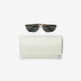 Kính Burberry Metal Shield Rectangular Sunglasses​ 'Gold' 