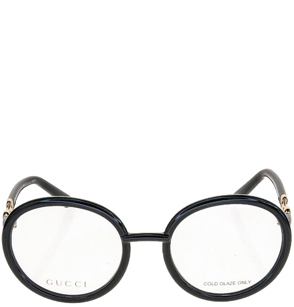  Kính Gucci Horsebit  Round Retro Eyeglasses 'Black Gold' 