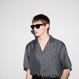  Kính Gucci Rectangular Frame Sunglasses 'Black' 