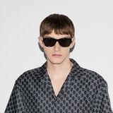  Kính Gucci Rectangular Frame Sunglasses 'Black' 