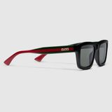  Kính Gucci Rectangular Frame Sunglasses 'Black' 