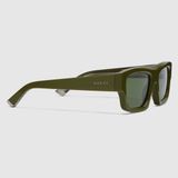  Kính Gucci Rectangular Frame Sunglasses 'Green' 