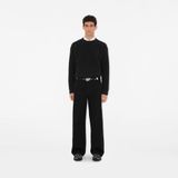  Thắt Lưng Nam Burberry Check Webbing Shield Belt 'Black' 