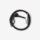  Thắt Lưng Nam Burberry Check Webbing Shield Belt 'Black' 