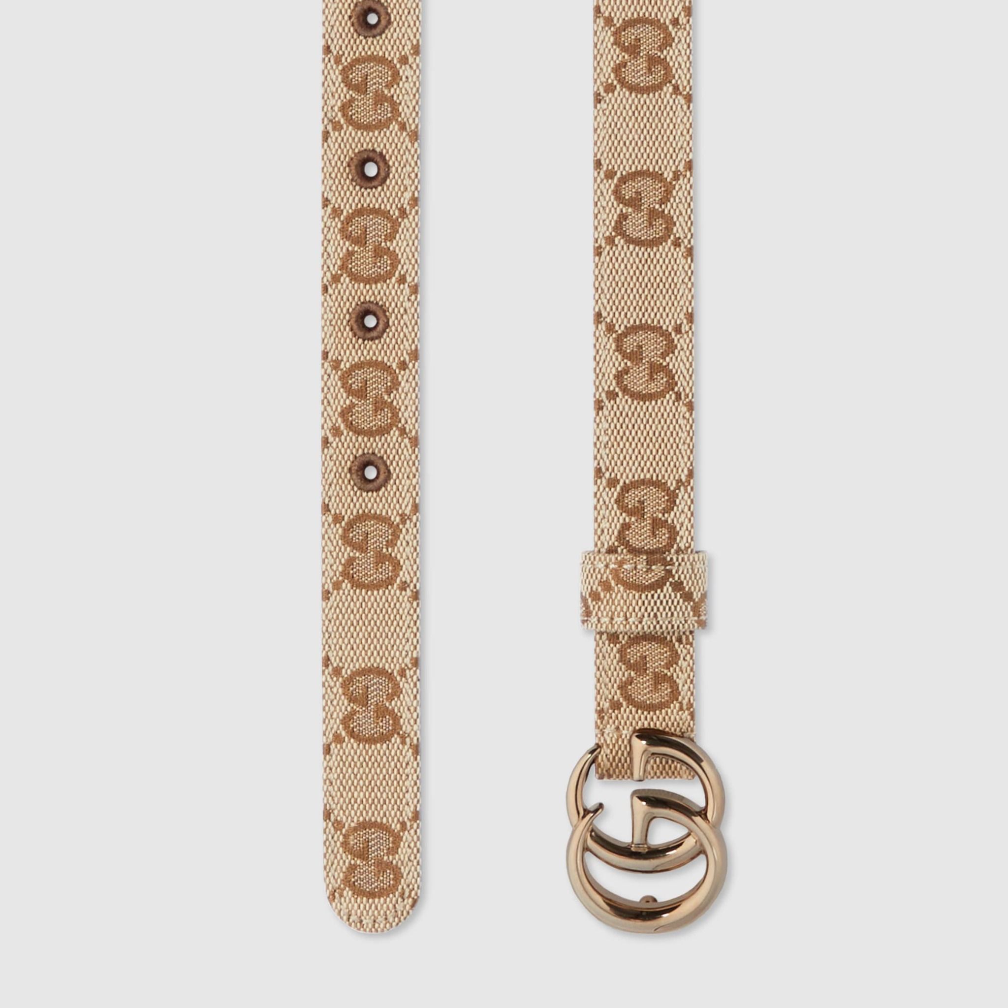  Thắt Lưng Nữ Gucci Gg Marmont Thin Belt 'Beige' 