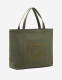  Túi Maison Kitsune Fox Head Large Tote 'Green' 