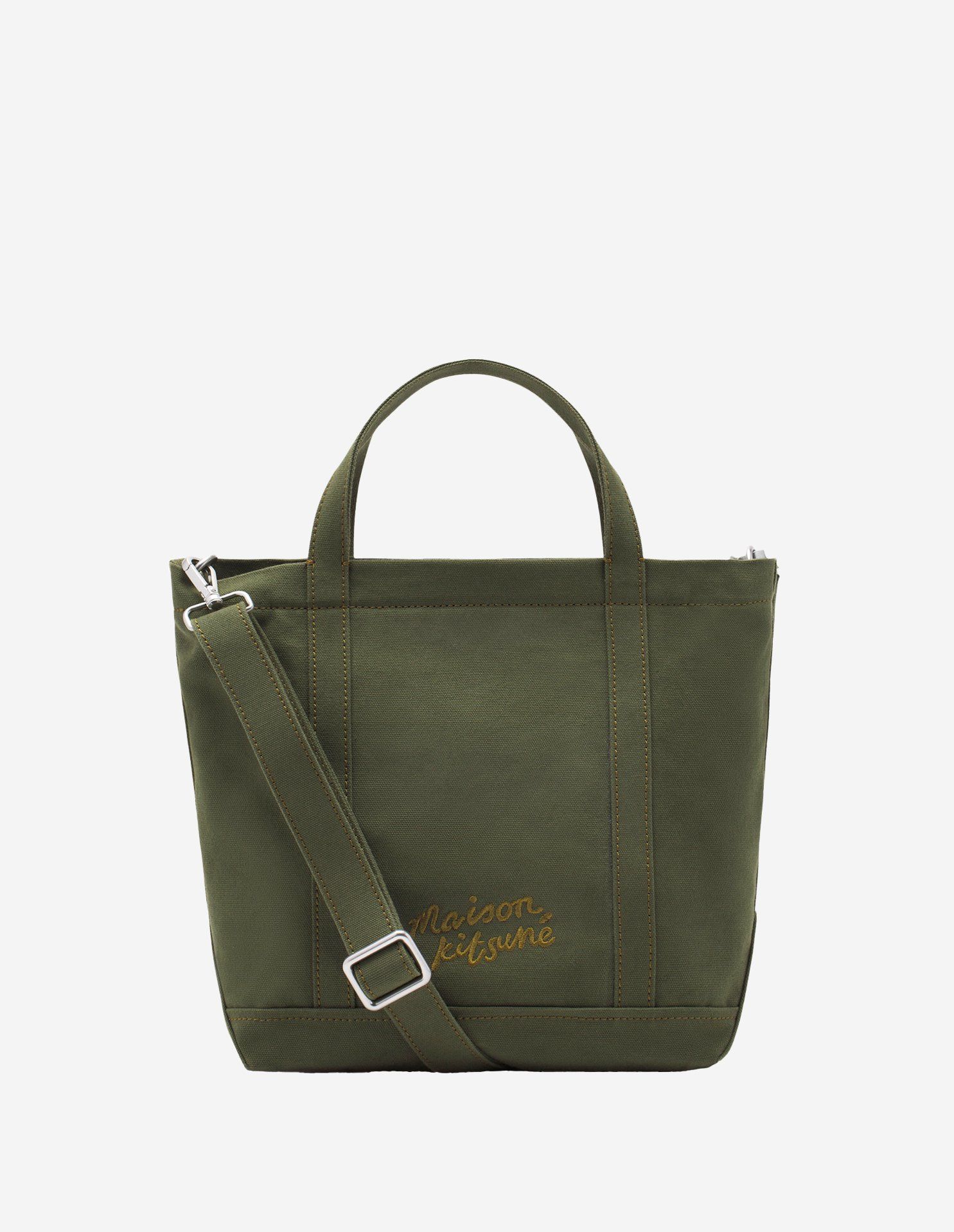  Túi Maison Kitsune Fox Head Small Tote 'Green' 
