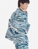 Túi Maison Kitsune X Vilebrequin Balade Tote 'Blue' 