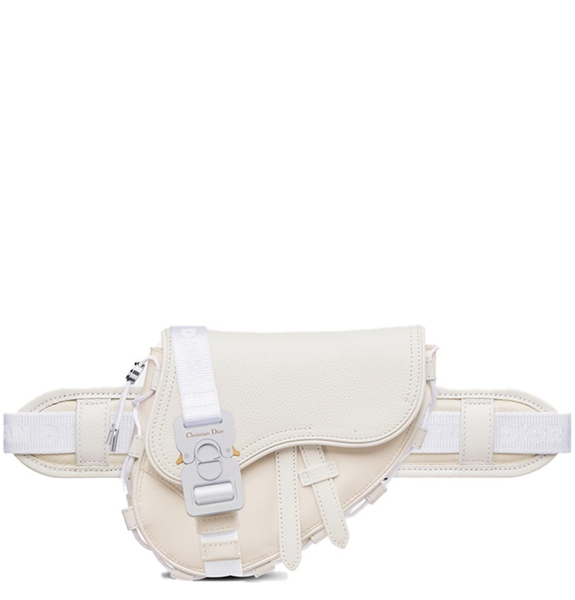 Túi Nam Dior Mini Dior Sacai Saddle Technical Fabric Grained Calfskin 'Cream' 
