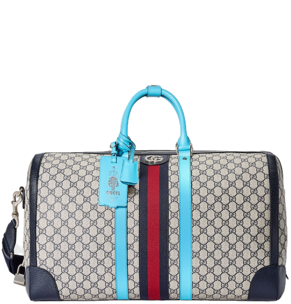  Túi Nam Gucci Savoy Large Duffle Bag 'Beige Blue' 