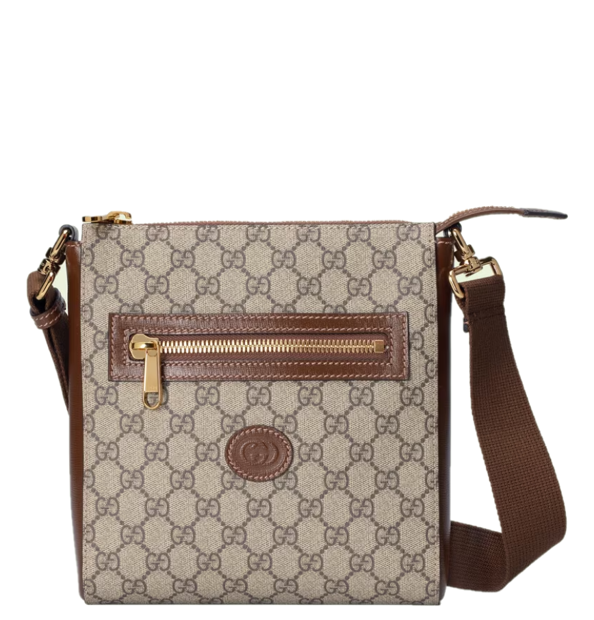 Túi Nam Gucci Supreme Messenger Bag 'Beige Ebony' 68102192THG8563