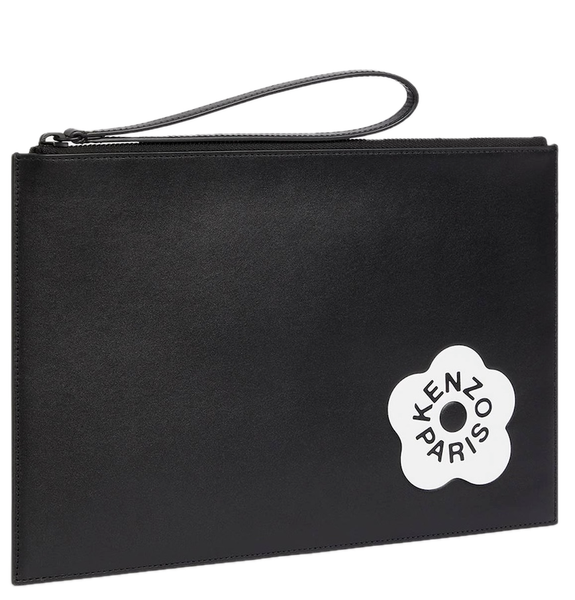  Túi Nam Kenzo Stamp Large Leather Clutch 'Black' 