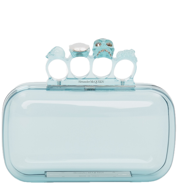  Túi Nữ Alexander McQueen Knuckle Clutch 'Pale Blue' 