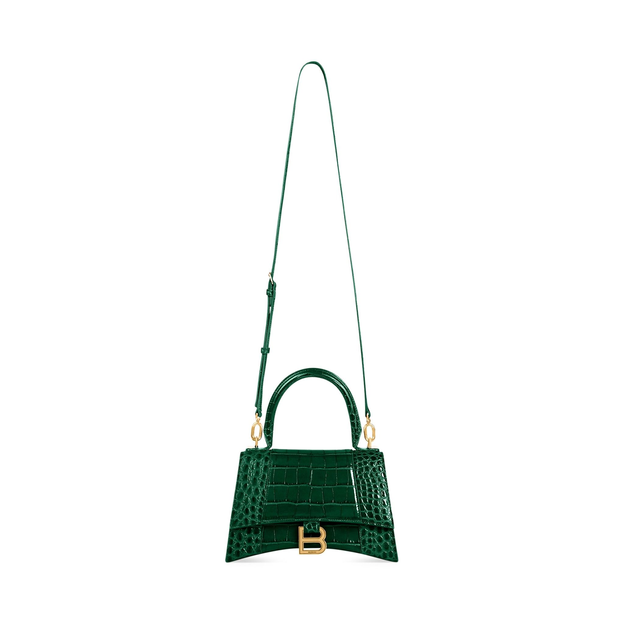  Túi Nữ Balenciaga Hourglass Small Handbag 'Green' 