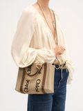  Túi Nữ Chloe Small Woody Tote Bag 'Bronze Brown' 