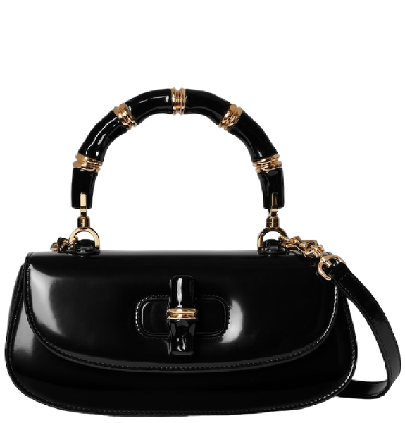  Túi Nữ Gucci Bamboo Diva Small Handle Bag 'Black' 