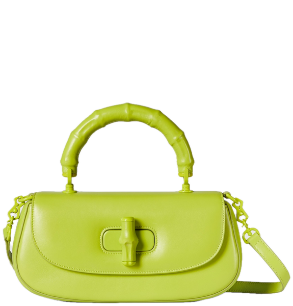  Túi Nữ Gucci Bamboo Diva Small Handle Bag 'Green' 