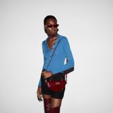  Túi Nữ Gucci Mini Half-moon Top Handle Bag 'Red' 