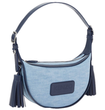  Túi Nữ Kenzo 18 Small Denim Leather Hobo Bag 'Blue' 