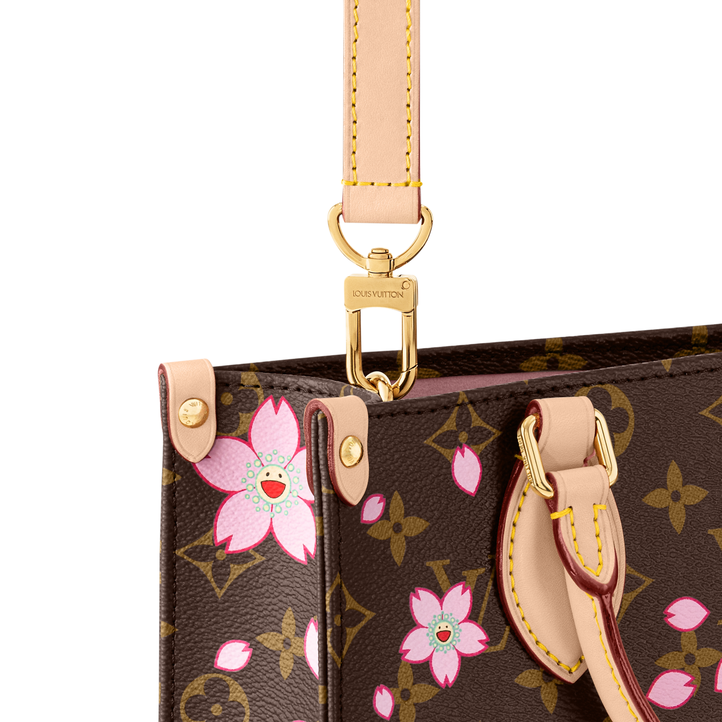  Túi Nữ Louis Vuitton LV x TM OnTheGo PM Bag 'Sakura Brown' 