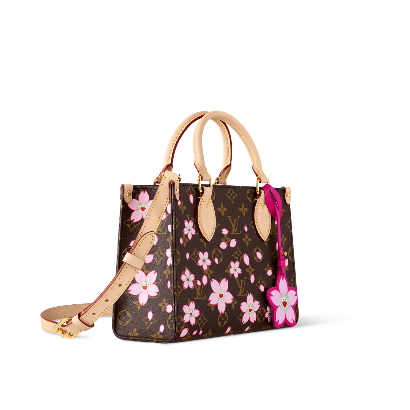 Túi Nữ Louis Vuitton LV x TM OnTheGo PM Bag 'Sakura Brown' 
