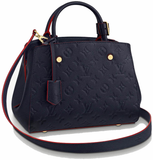  Túi Nữ Louis Vuitton Montaigne BB Monogram 'Navy Blue Red' 