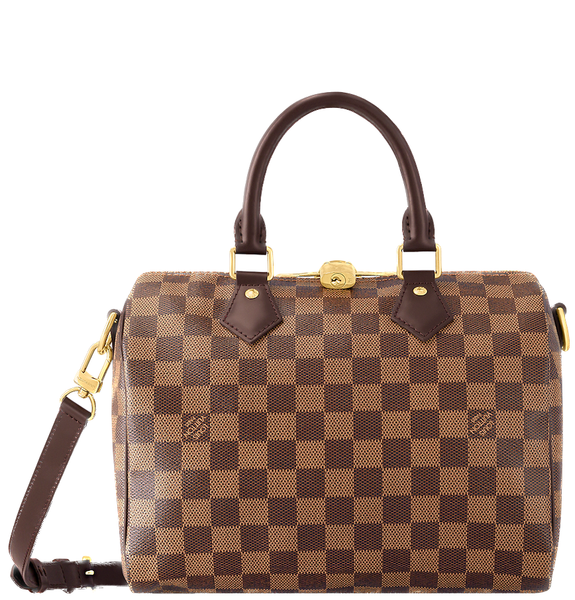  Túi Nữ Louis Vuitton Speedy Bandouliiere 25 Damier Ebene Canvas 'Brown' 