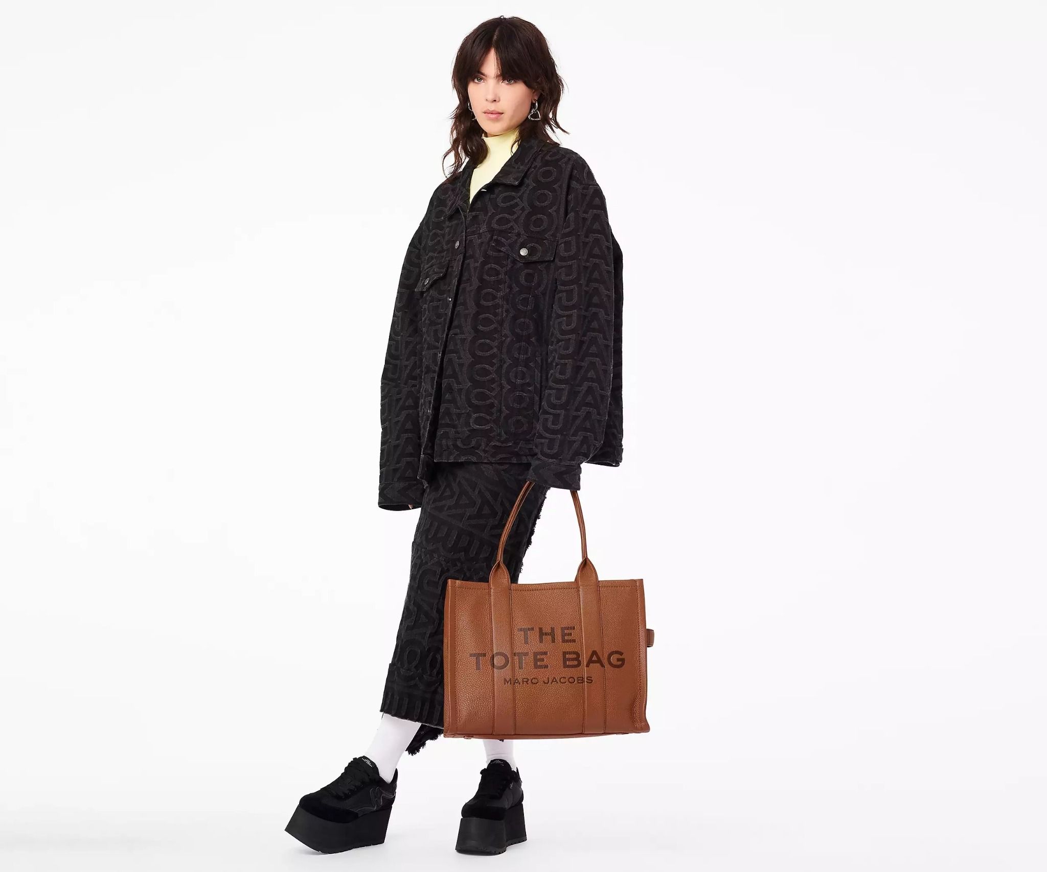  Túi Nữ Marc Jacobs Leather Large Tote Bag 'Argan Oil' 