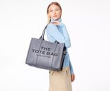  Túi Nữ Marc Jacobs Leather Large Tote Bag 'Wolf Grey' 