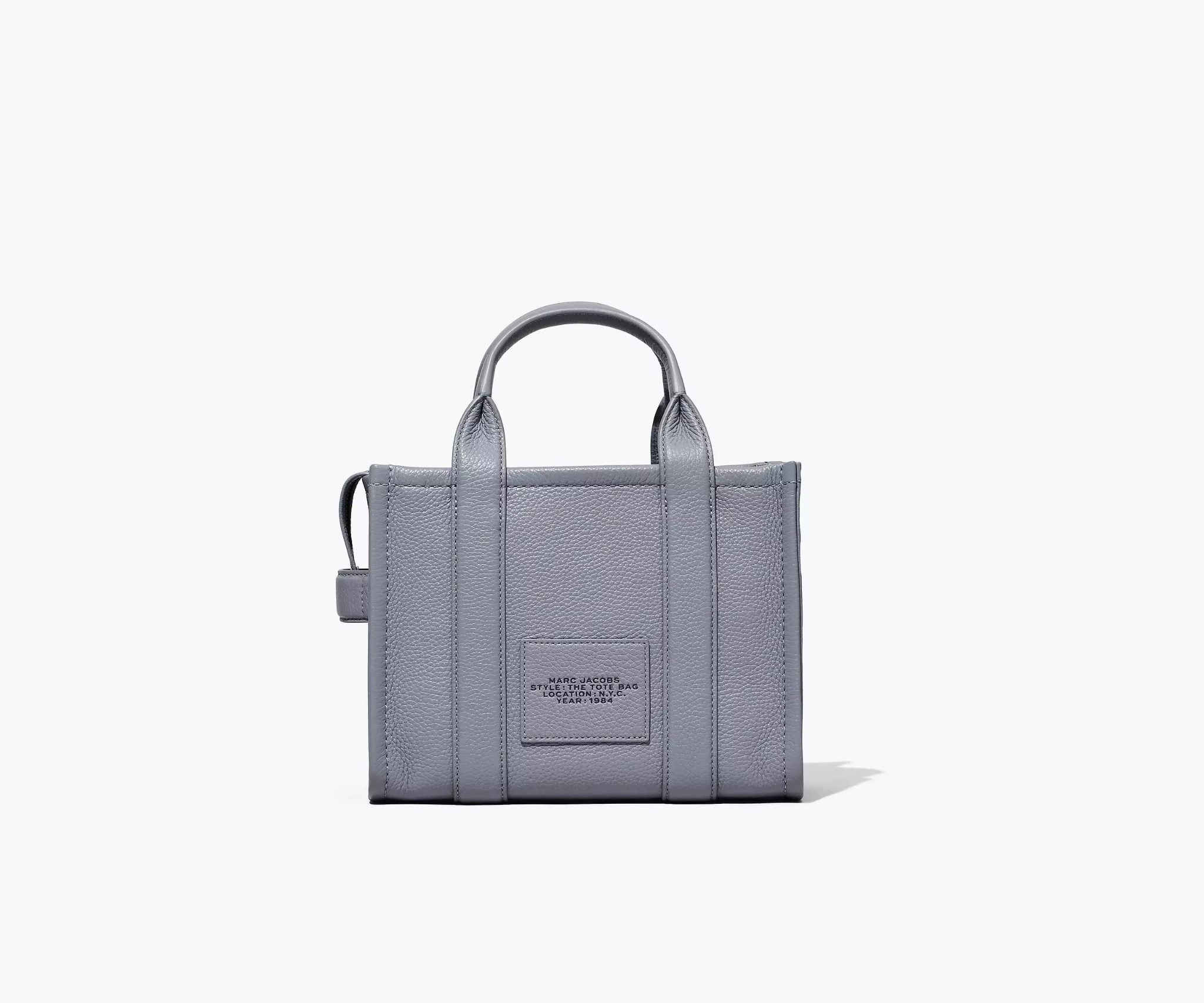  Túi Nữ Marc Jacobs Leather Small Tote Bag 'Wolf Grey' 