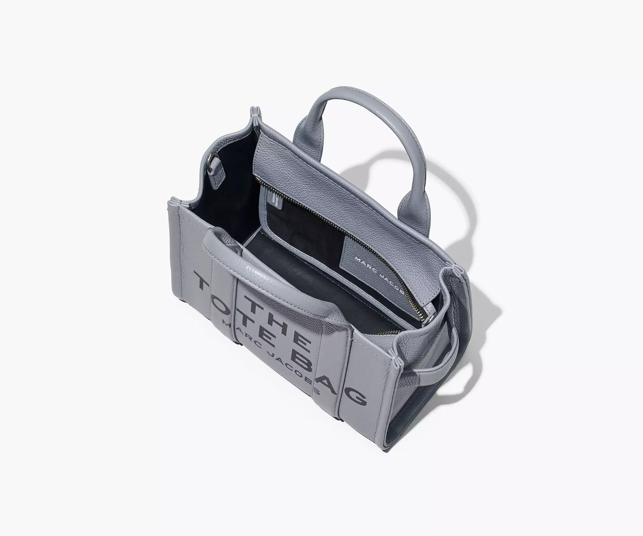  Túi Nữ Marc Jacobs Leather Small Tote Bag 'Wolf Grey' 