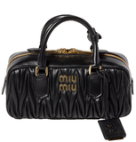  Túi Nữ Miu Miu Arcadie Matelassé Bag 'Black' 