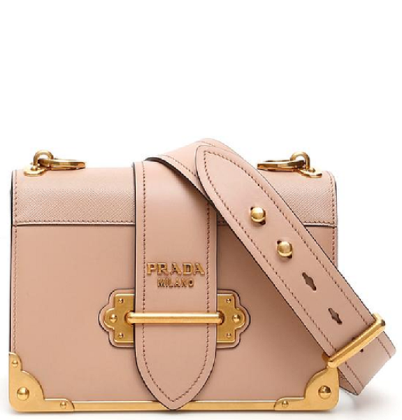  Túi Nữ Prada Cahier Pink Tote Shoulder Bag 'Pink' 