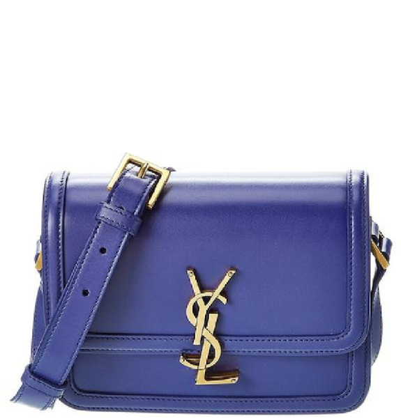  Túi Nữ Saint Laurent Box Leather Solferino 'Blue' 