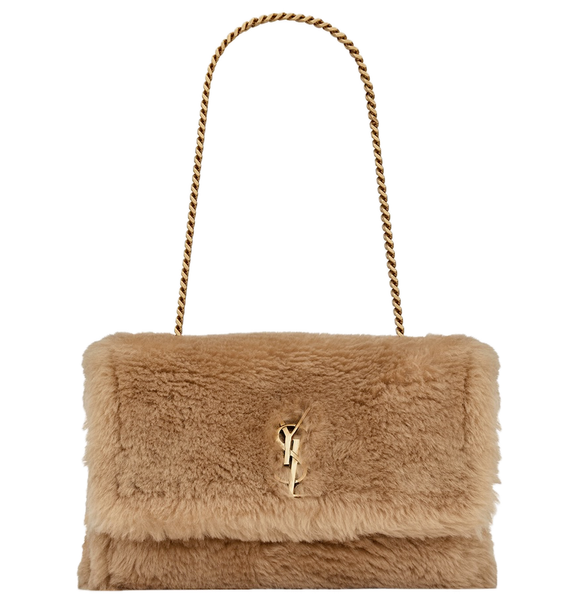  Túi Nữ Saint Laurent Kate Small In Shearling 'Ecru' 